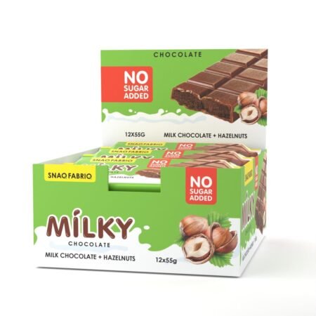 Snaq Fabriq Milky Milk Chocolate + Hazelnuts