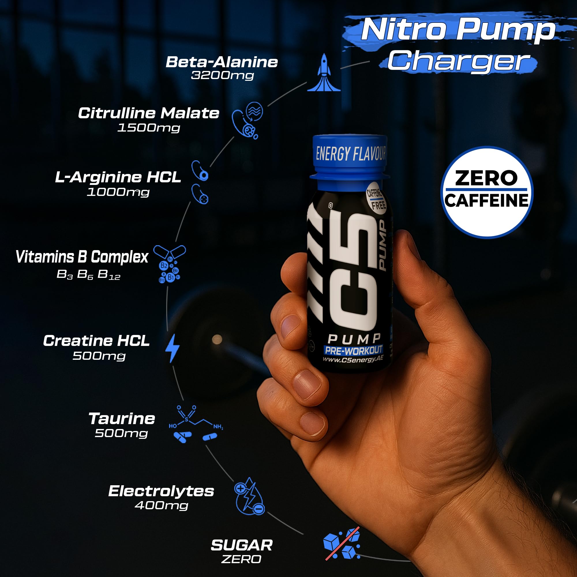 C5 Pre workout pump Shot - الصورة 6